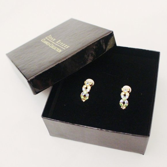 Joan Rivers Pastel Flower Crystal Clip - Picture 2 of 2